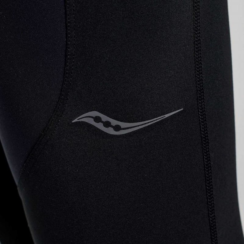 Women's Saucony Runshield Tight Black | Australia S08291-D62