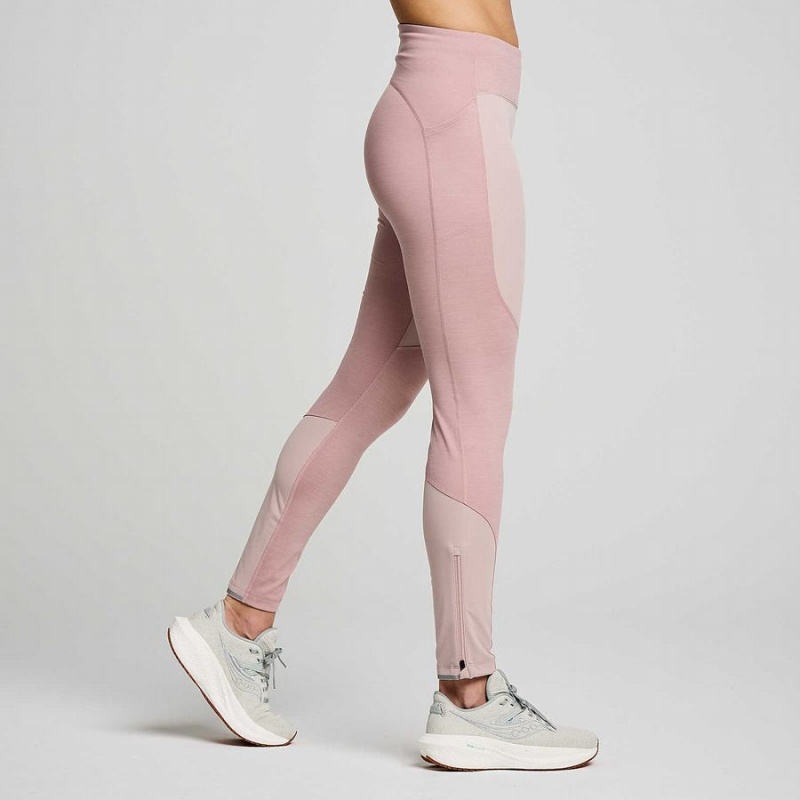 Women's Saucony Runshield Tight Smoke Heather | Australia S86012-F86