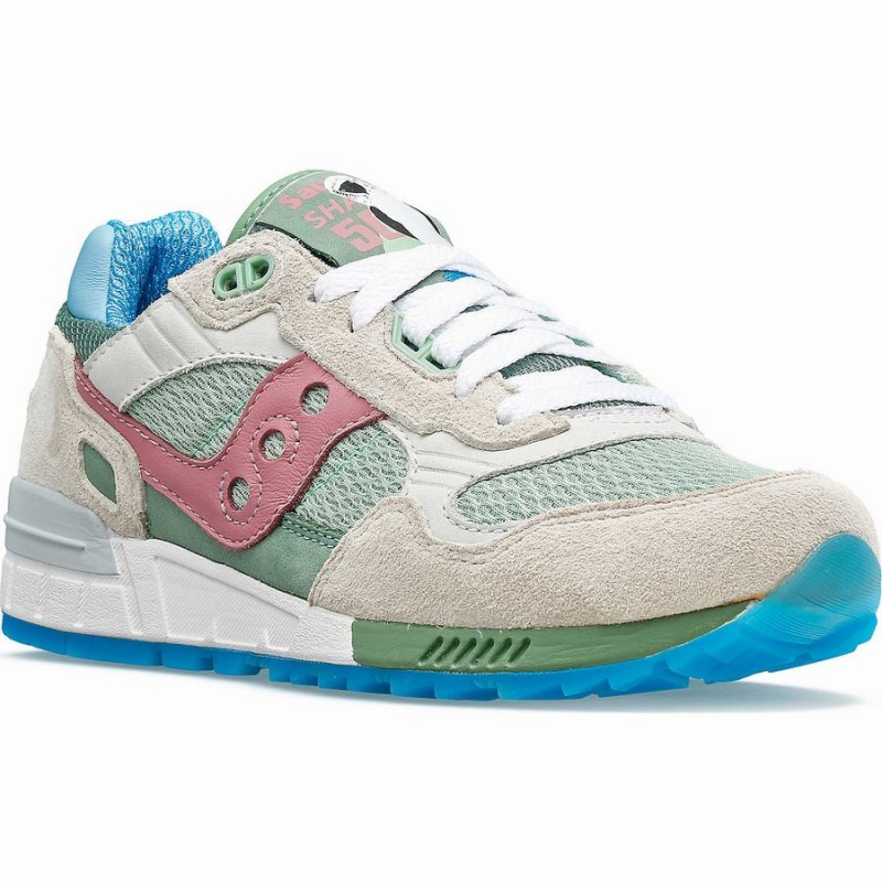 Women's Saucony Shadow 5000 Blue-Footed Booby Sneakers White / Multicolor | Australia S54701-J46