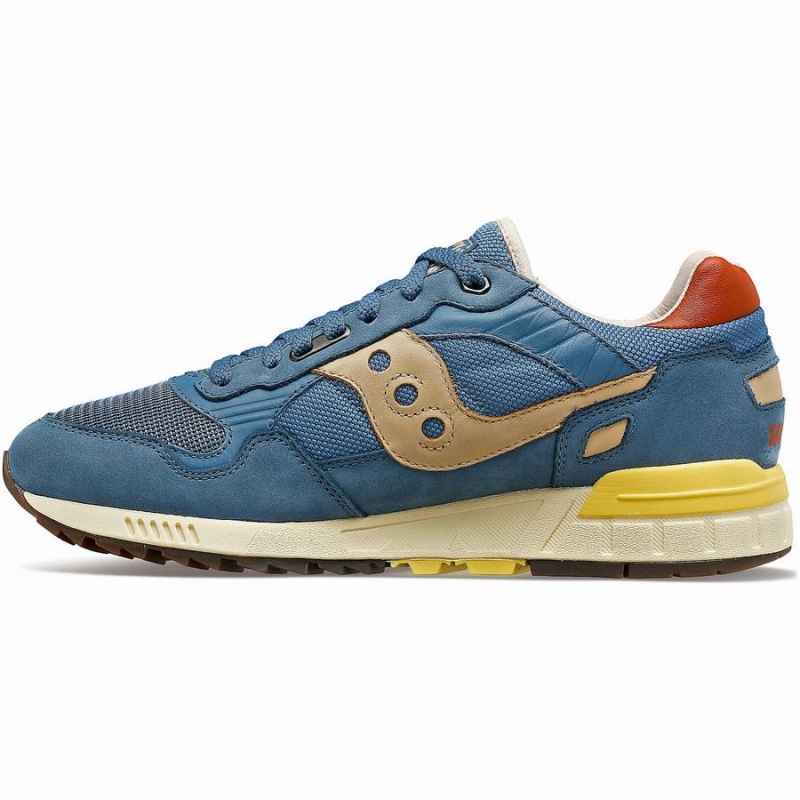 Women's Saucony Shadow 5000 Premium Sneakers Blue / Yellow | Australia S71594-L54