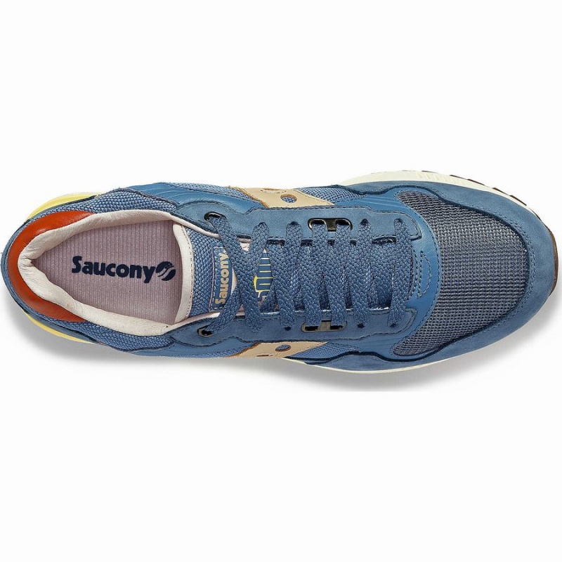 Women's Saucony Shadow 5000 Premium Sneakers Blue / Yellow | Australia S71594-L54