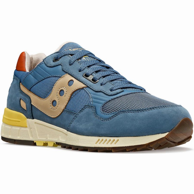 Women's Saucony Shadow 5000 Premium Sneakers Blue / Yellow | Australia S71594-L54