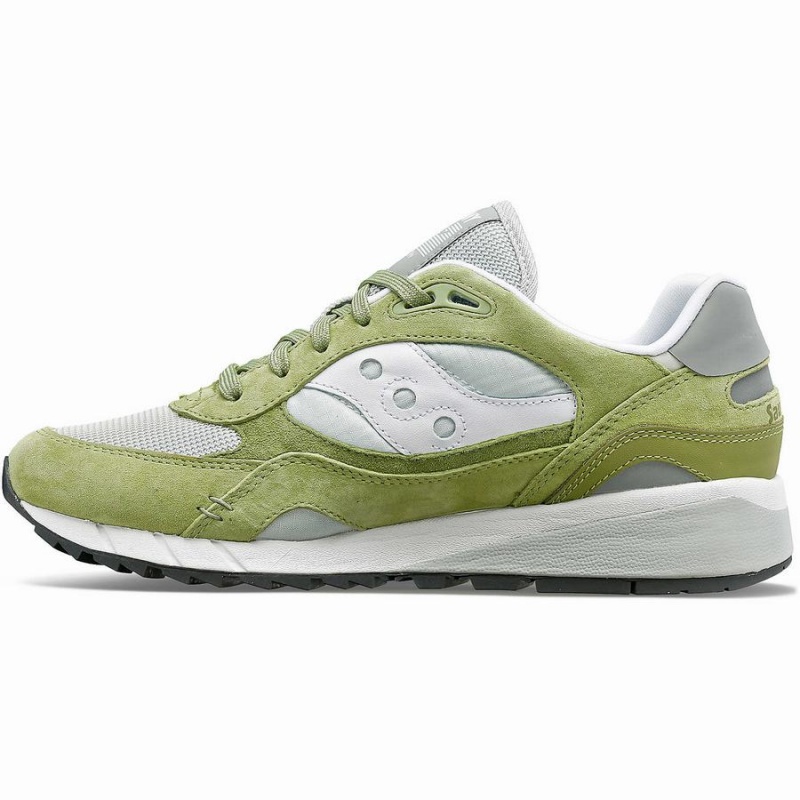 Women's Saucony Shadow 6000 Premium Sneakers Olive / White | Australia S36401-V40