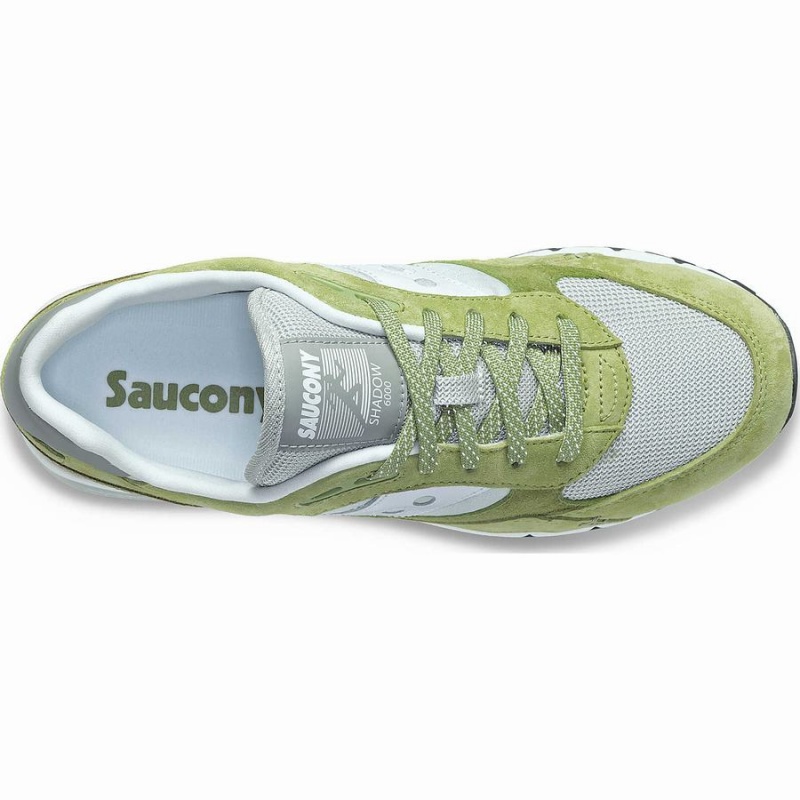 Women's Saucony Shadow 6000 Premium Sneakers Olive / White | Australia S36401-V40