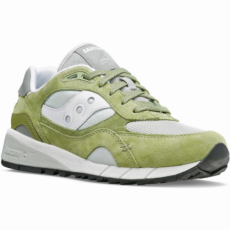 Women's Saucony Shadow 6000 Premium Sneakers Olive / White | Australia S36401-V40