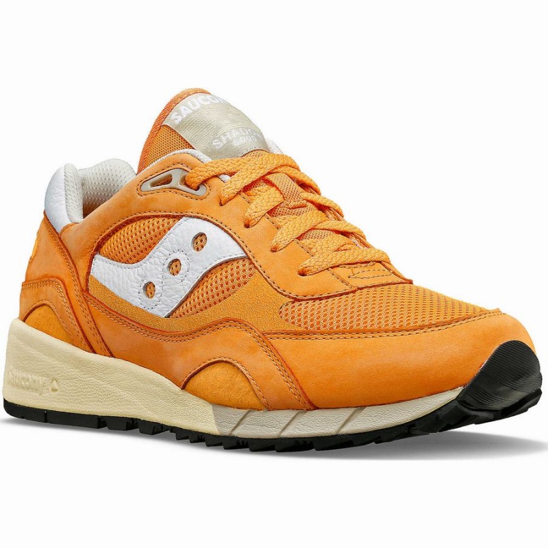 Women's Saucony Shadow 6000 Premium Sneakers Orange / White | Australia S20936-N84