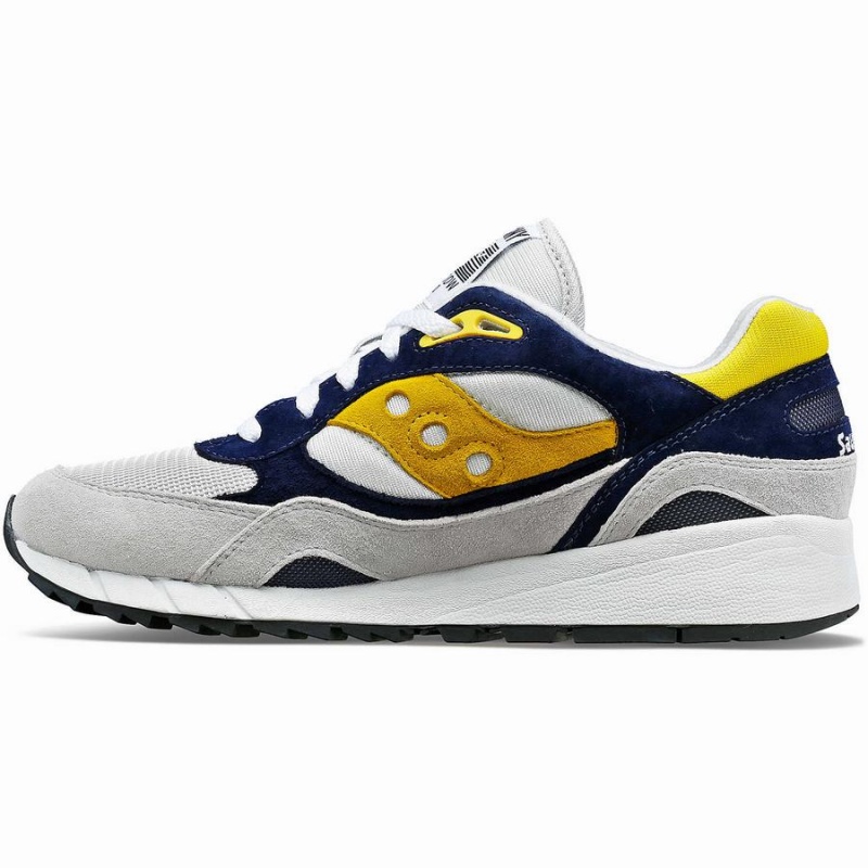 Women's Saucony Shadow 6000 Sneakers Grey / Blue / Yellow | Australia S62980-Y05