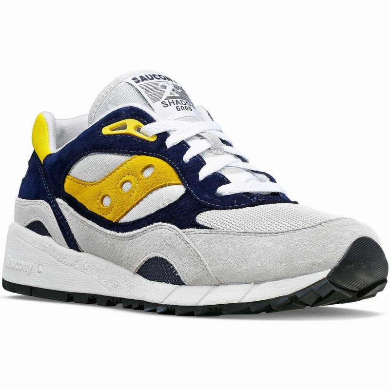 Women's Saucony Shadow 6000 Sneakers Grey / Blue / Yellow | Australia S62980-Y05