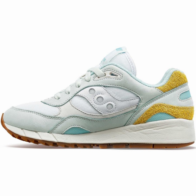 Women's Saucony Shadow 6000 Unplugged Sneakers Turquoise / Yellow | Australia S59174-R68