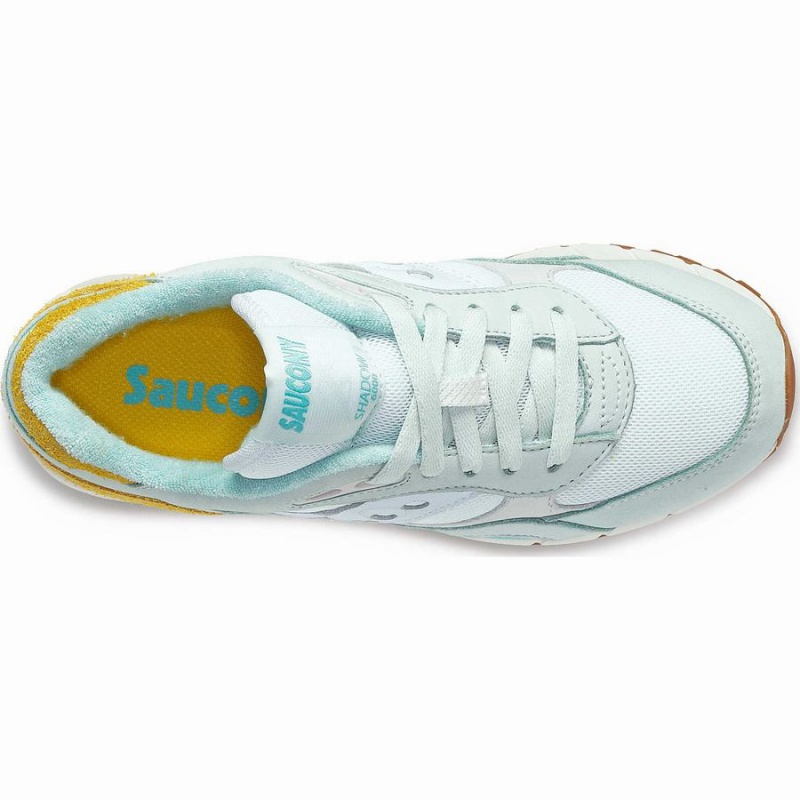 Women's Saucony Shadow 6000 Unplugged Sneakers Turquoise / Yellow | Australia S59174-R68