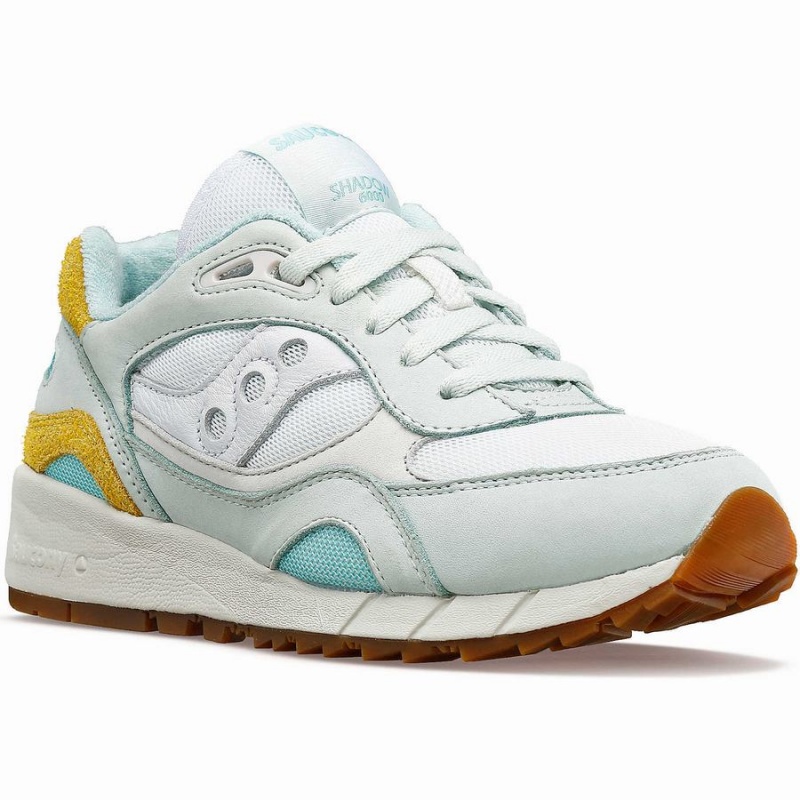 Women's Saucony Shadow 6000 Unplugged Sneakers Turquoise / Yellow | Australia S59174-R68