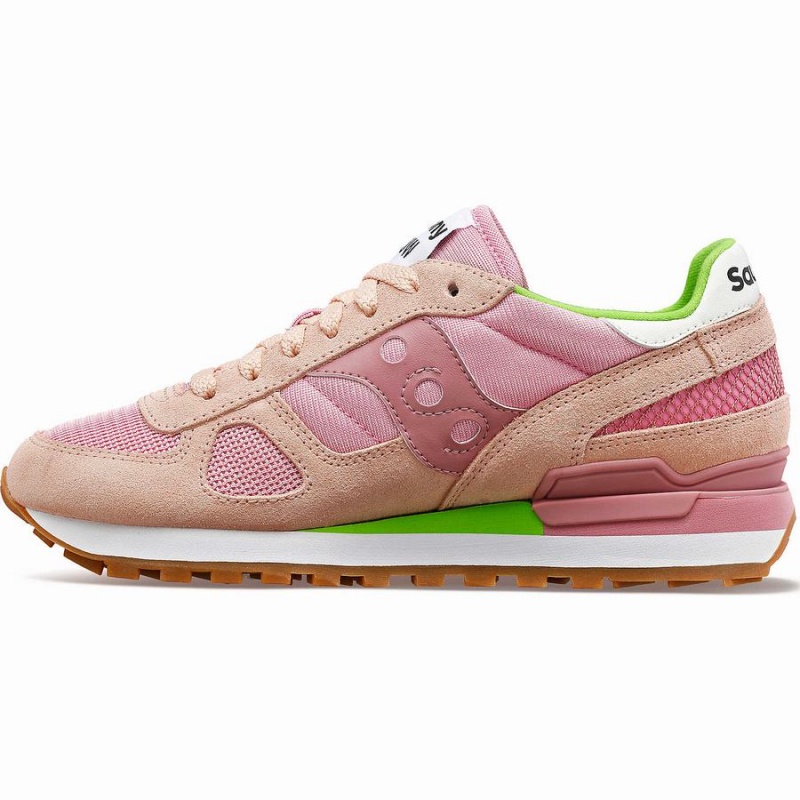 Women's Saucony Shadow Original Sneakers Brown / Pink | Australia S90318-Z60