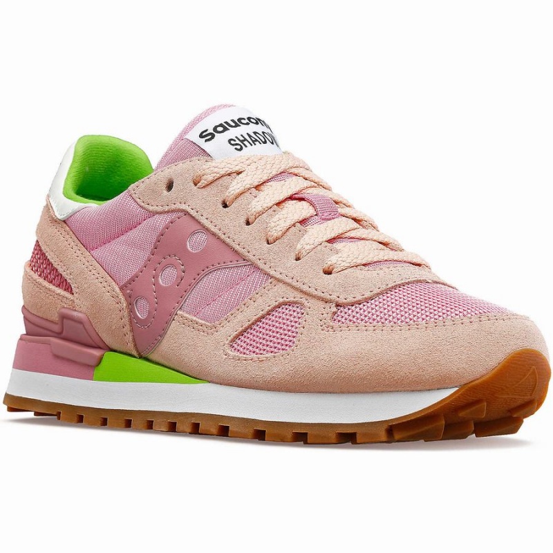 Women's Saucony Shadow Original Sneakers Brown / Pink | Australia S90318-Z60