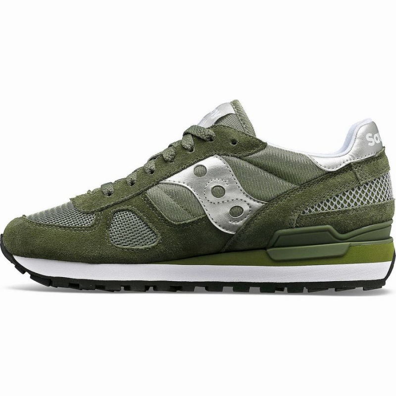 Women's Saucony Shadow Original Sneakers Olive / Silver | Australia S52430-C61