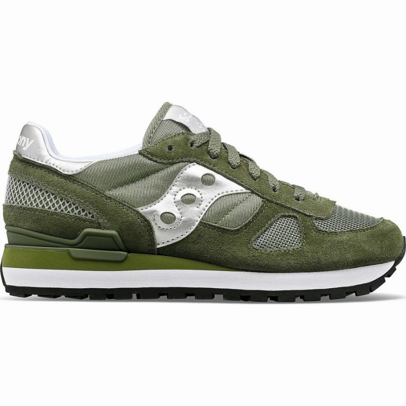 Women\'s Saucony Shadow Original Sneakers Olive / Silver | Australia S52430-C61