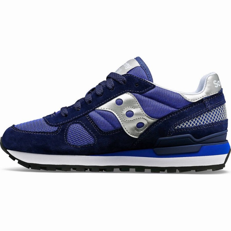 Women's Saucony Shadow Original Sneakers Navy / Silver | Australia S21463-V38