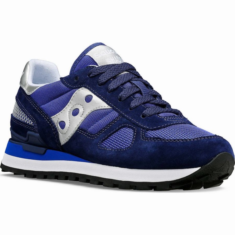 Women's Saucony Shadow Original Sneakers Navy / Silver | Australia S21463-V38