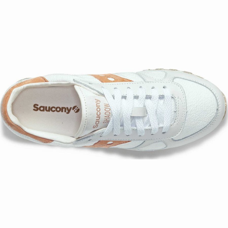 Women's Saucony Shadow Original Sneakers White / Brown | Australia S32986-J59