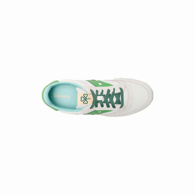 Women's Saucony Shamrock Jazz 81 Sneakers White / Green | Australia S57098-S35