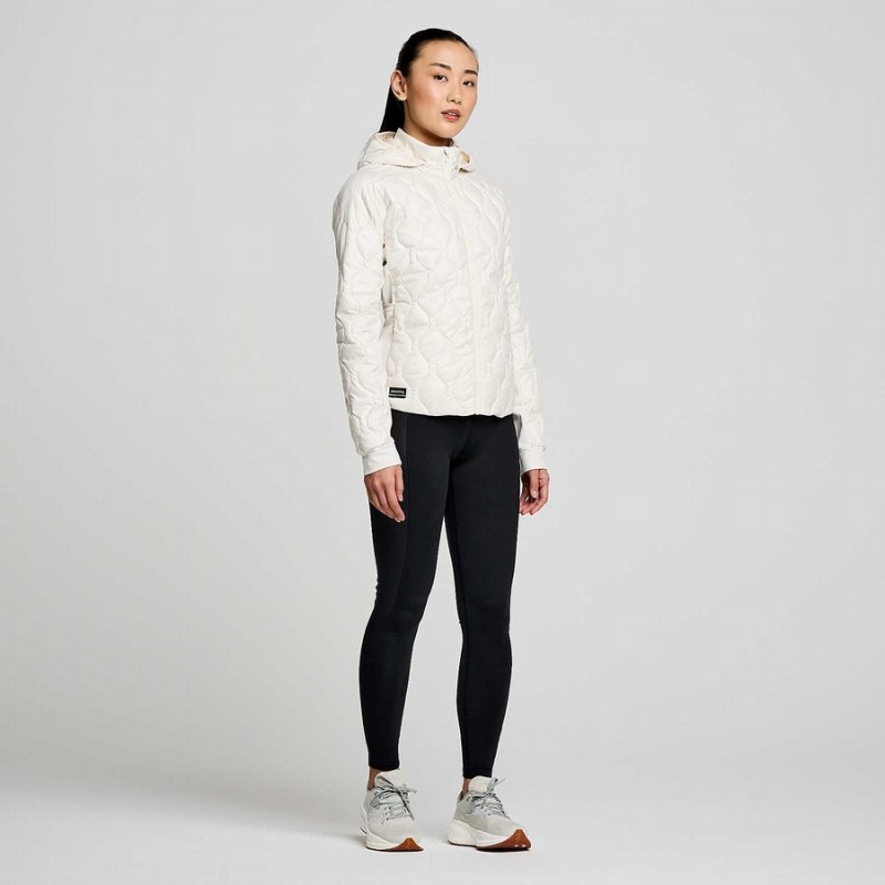 Women's Saucony Solstice Oysterpuff Jackets Beige | Australia S26153-D16