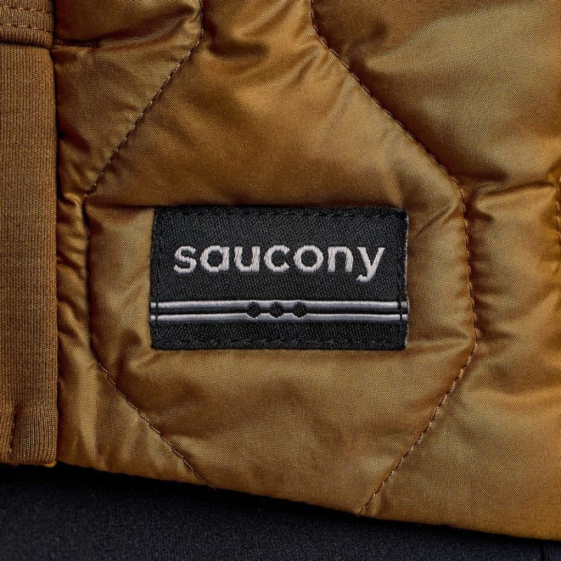 Women's Saucony Solstice Oysterpuff Jackets Brown | Australia S91502-G40