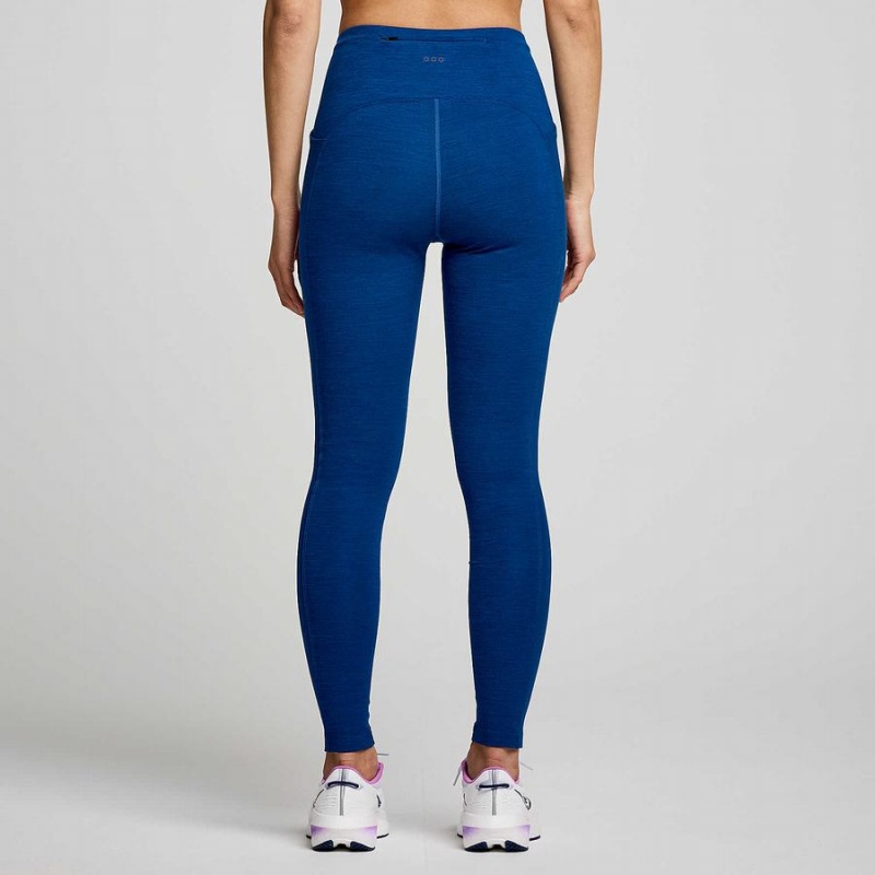 Women's Saucony Solstice Tight Indigo | Australia S97305-Q35