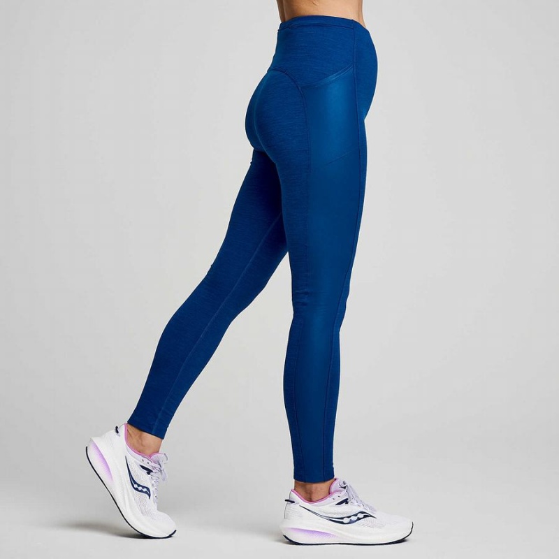 Women's Saucony Solstice Tight Indigo | Australia S97305-Q35