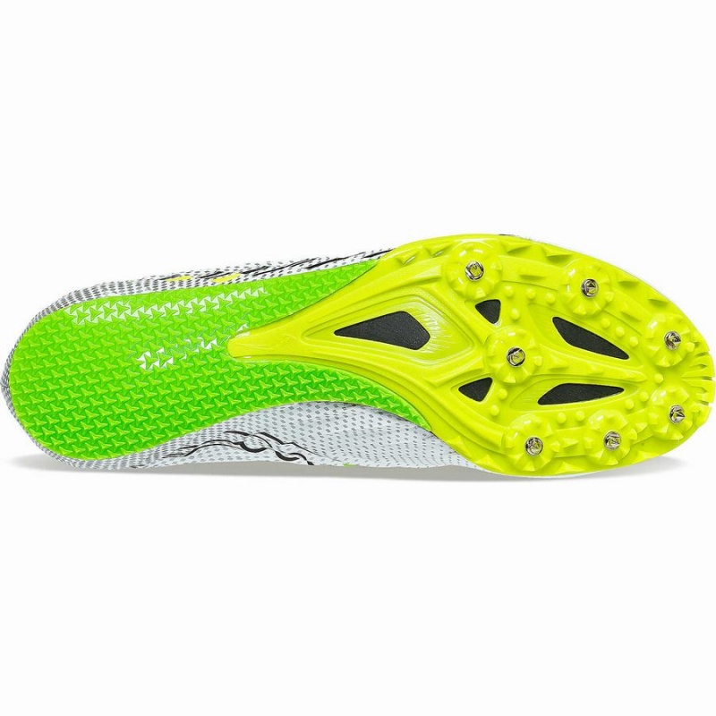 Women's Saucony Spitfire 5 Track Spikes White / Green | Australia S09652-K97