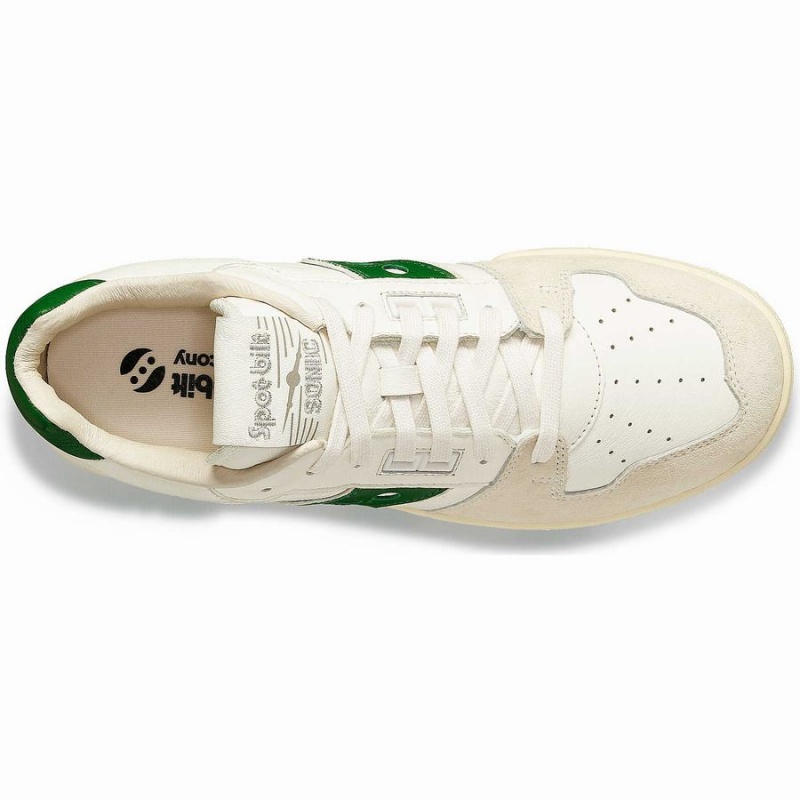 Women's Saucony Spot-Bilt™ Sonic Low Premium Sneakers Beige / Green | Australia S57126-T68