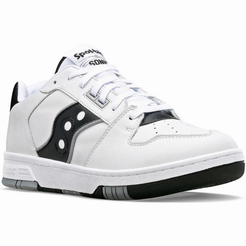 Women's Saucony Spot-Bilt™ Sonic Low Sneakers White / Black | Australia S08456-W41