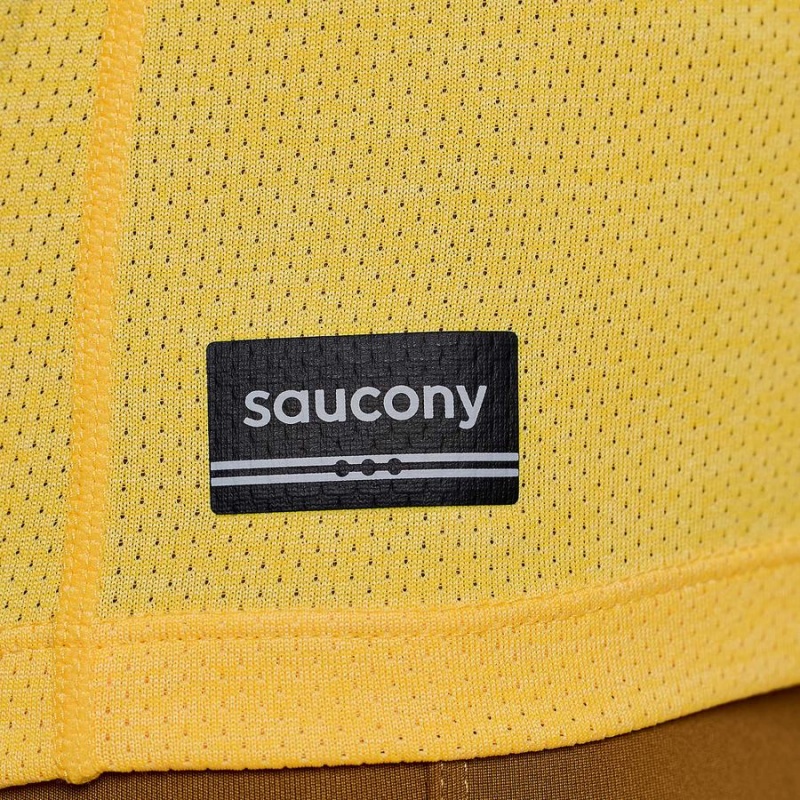 Women's Saucony Stopwatch Singlet Tank Top Gold | Australia S16259-T45