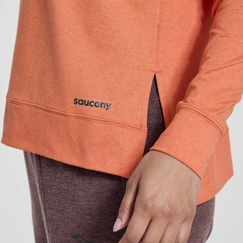 Women's Saucony Sunday Layer Tops Orange | Australia S41032-K74