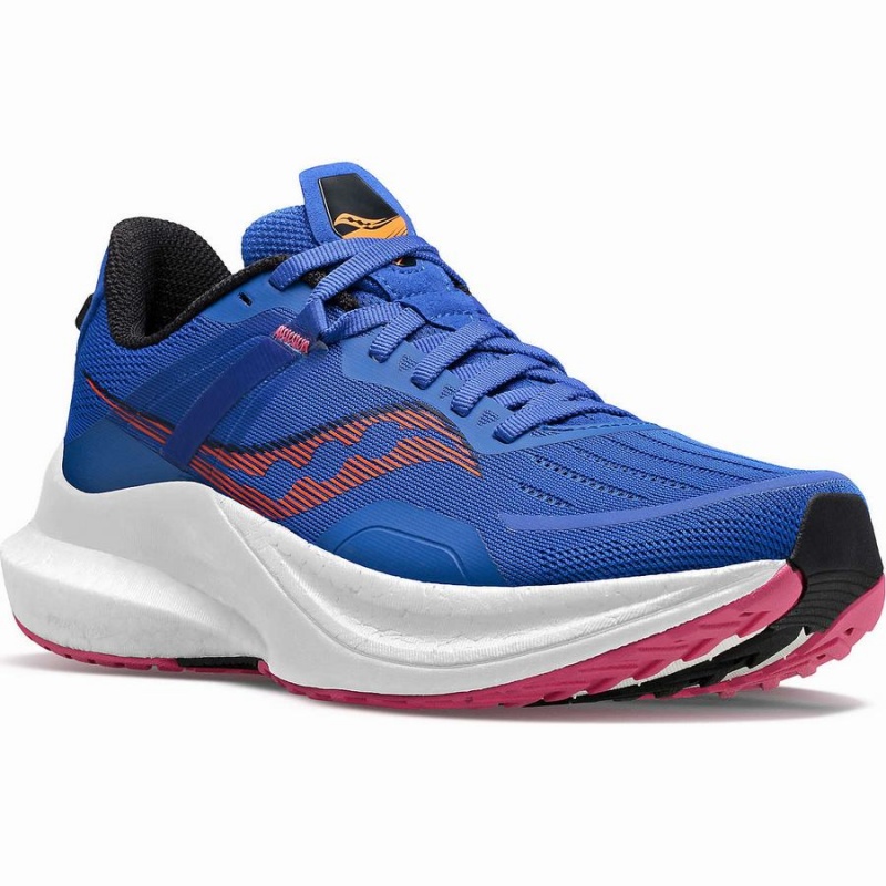 Women's Saucony Tempus Running Shoes Blue | Australia S92138-Z42