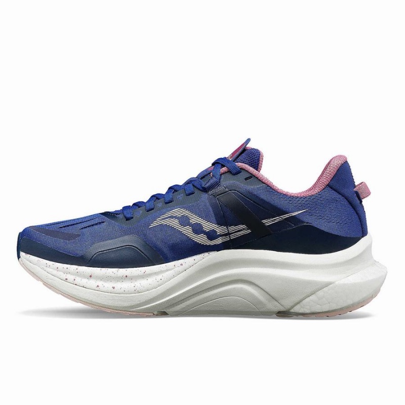 Women's Saucony Tempus Running Shoes Navy / Purple | Australia S23076-T29