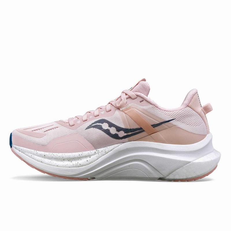 Women's Saucony Tempus Running Shoes Pink / Navy | Australia S52708-Y74