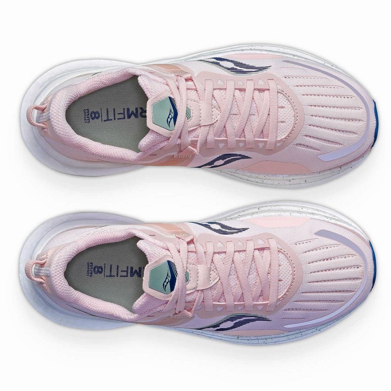 Women's Saucony Tempus Running Shoes Pink / Navy | Australia S52708-Y74