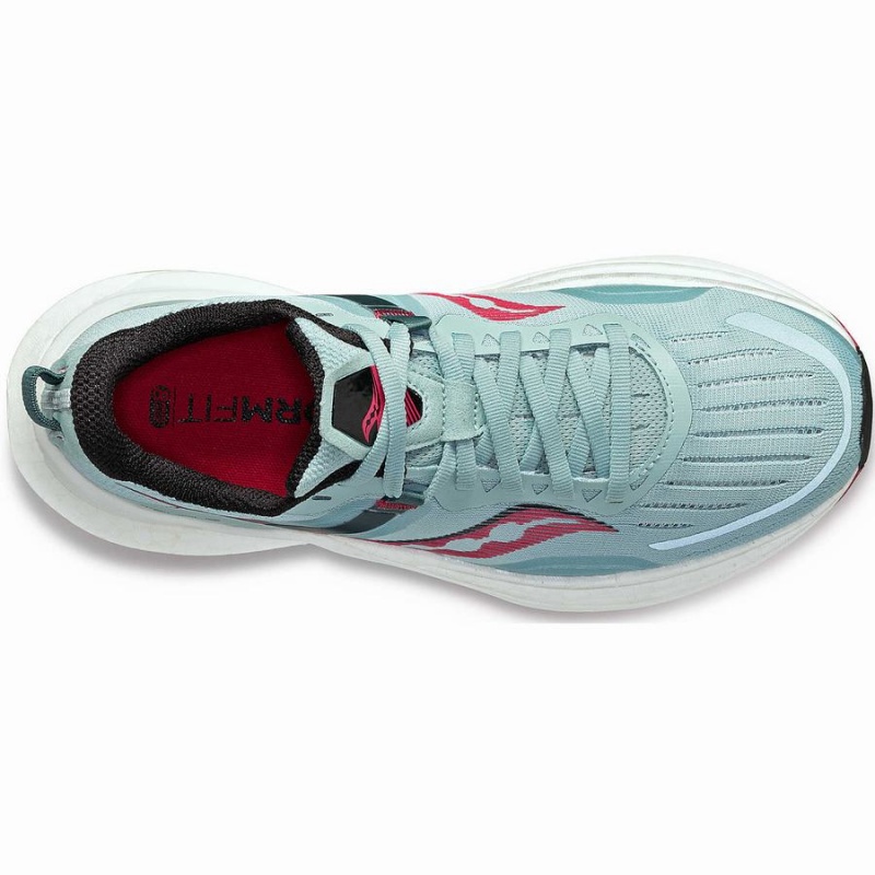 Women's Saucony Tempus Running Shoes Turquoise / Rose | Australia S78320-E40