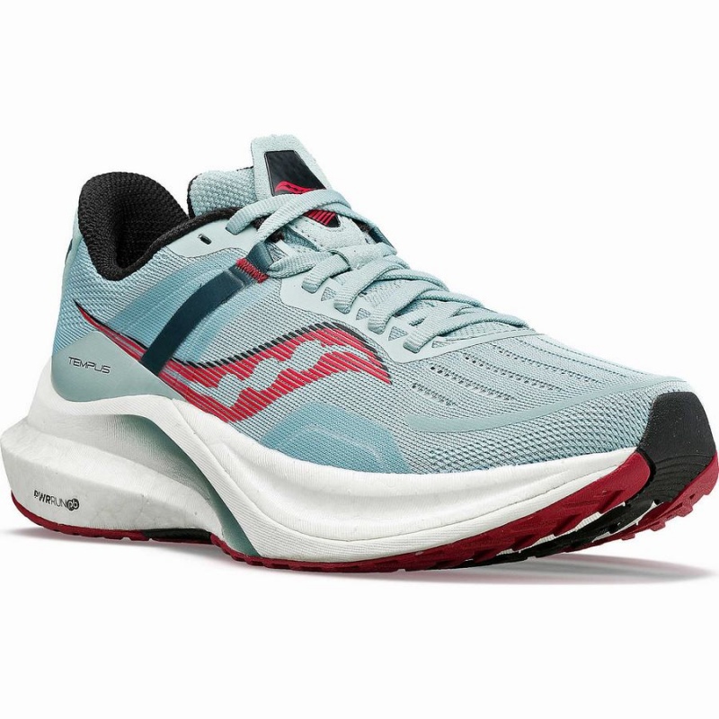 Women's Saucony Tempus Running Shoes Turquoise / Rose | Australia S78320-E40