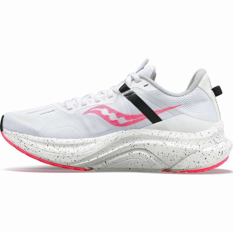 Women's Saucony Tempus Running Shoes White / Pink | Australia S80693-W74