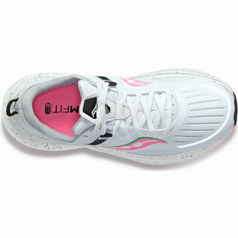 Women's Saucony Tempus Running Shoes White / Pink | Australia S80693-W74