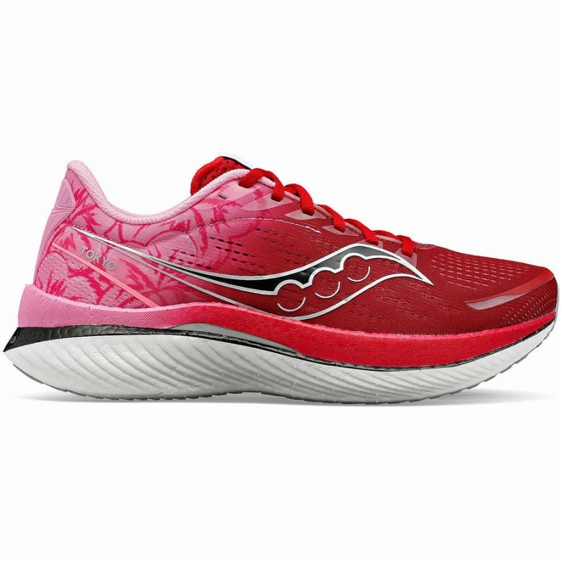 Women\'s Saucony Tokyo Endorphin Speed 3 Running Shoes Red / Grey | Australia S23618-U28