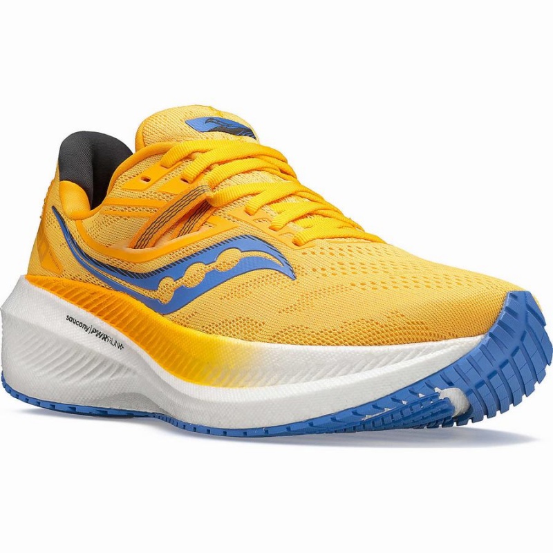 Women's Saucony Triumph 20 Running Shoes Blue / Gold | Australia S24913-V07