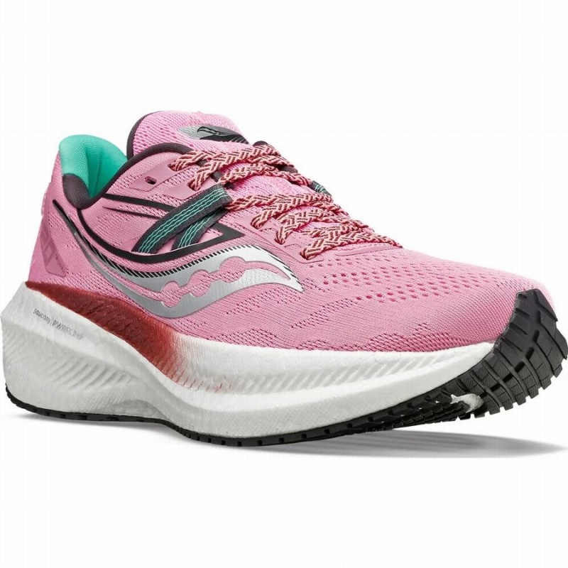 Women's Saucony Triumph 20 Running Shoes Pink | Australia S76249-S75