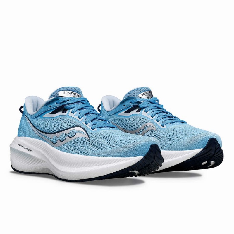 Women's Saucony Triumph 21 Running Shoes Navy | Australia S02316-A83