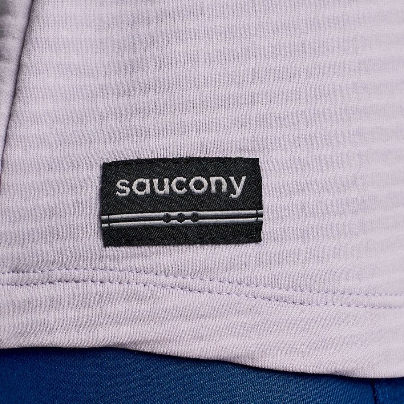 Women's Saucony Triumph 3D Crew T Shirts Purple | Australia S79054-H21