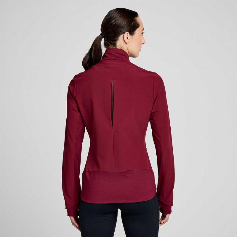 Women's Saucony Triumph Jackets Red | Australia S92768-K35