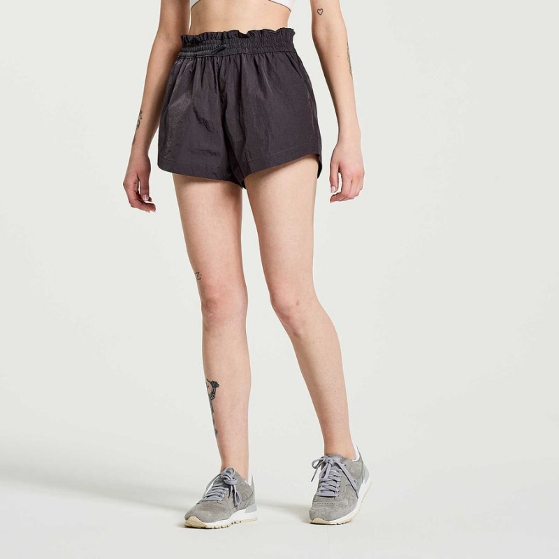 Women's Saucony Unwind Shorts Black | Australia S63849-G27