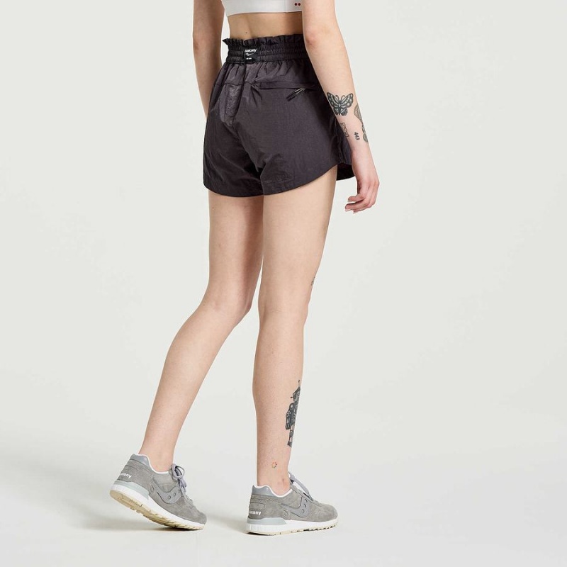 Women's Saucony Unwind Shorts Black | Australia S63849-G27