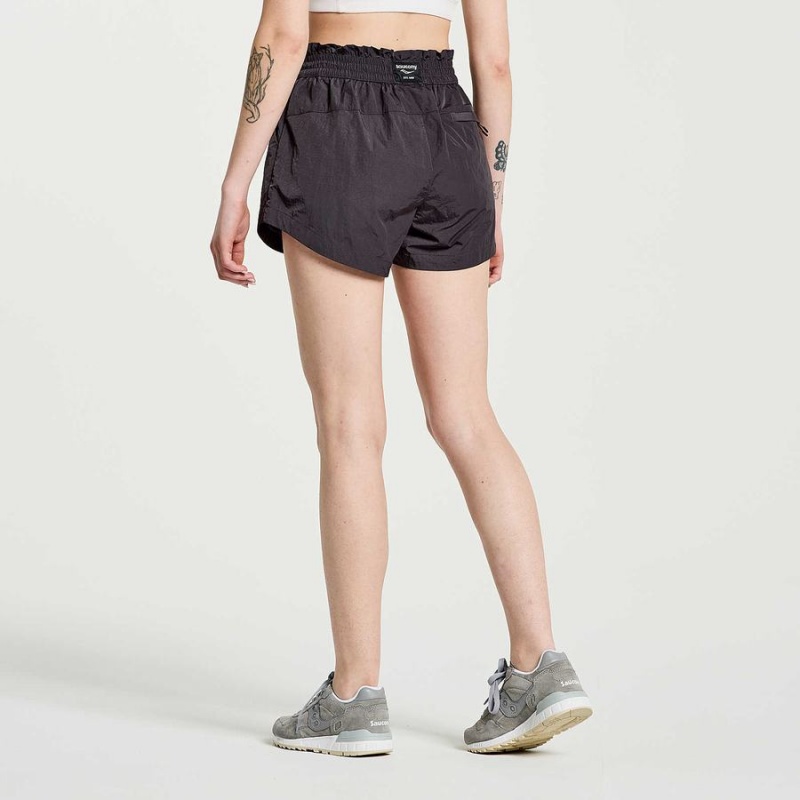 Women's Saucony Unwind Shorts Black | Australia S63849-G27