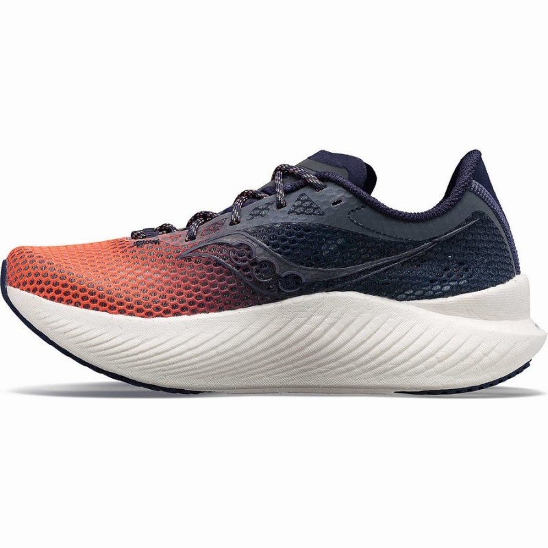 Women's Saucony VIZIPRO Endorphin Pro 3 Running Shoes Orange / Navy | Australia S29768-Q34